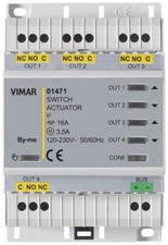 VIMAR 01471 Attuatore domotico multifunzione 4 uscite a relè 16 A 120-230 V~