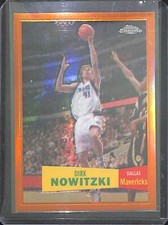 2007-08 Topps Chrome Orange Border Retro Refractor 41 Dirk Nowitzki 125 of 199
