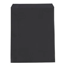 Flat Paper Bags 500 Black Retail Store Gift Bag Merchandise 8 ½” x 11" Medium