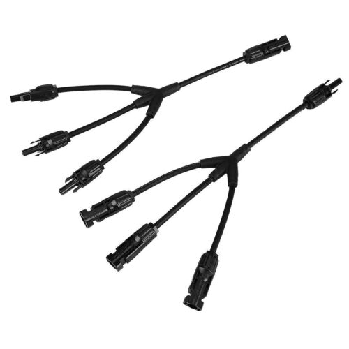 Solar Cable Parallel Adaptor Solar Panel Connectors Y Branch Adapter Outdoor~ - Picture 15 of 26