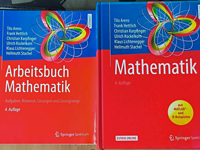 Springer Spektrum Mathematik 4. Auflage Arens u.a. Deutsch(mit Arbeitsbuch)