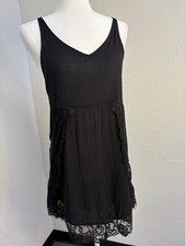 Free People Women’s Intimately Free Size XS Olive Dress Eyelash Lace Tie Back