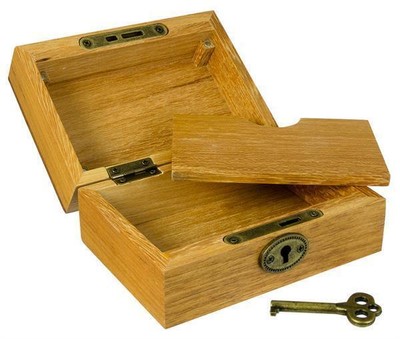 Aufbewahrungsbox Holzkiste Buddies Wood Lock Box Drehtablett Rolling Tray