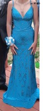 Ellie Wilde Mon Cheri Prom Dress Size Blue Size 00