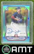 Dasan Hill 2026 Bowman 47/125 Chrome Prospect Auto Aqua Refractor Twins