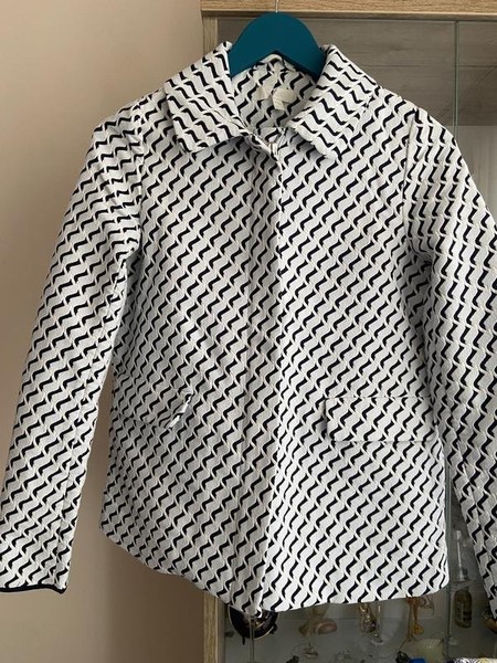 Women COS Blazer White Cotton 34