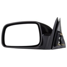 Black Left Mirror 2007-2011 Toyota Camry Smooth Glass Non-Folding Non-Heated