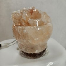 ZenGlo Color Changing Himalayan Salt Lamp Fire Bowl USB Pink Crystal