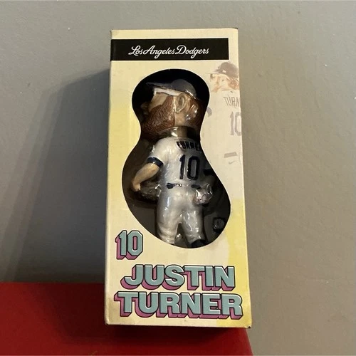 Justin Turner Los Angeles Dodgers MLB Baseball Bobblehead White Blue #10