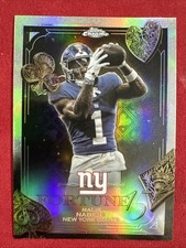 2025 Topps Chrome Football Malik Nabers Fortune 15 Refractor F15-15 Giants