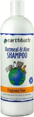 earthbath Oatmeal & Aloe Dog Shampoo-Fragrance Free for Dogs- 16 Oz