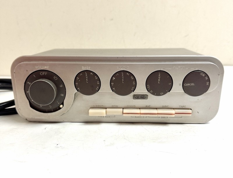 VINTAGE 1960's QUAD 22 Hi-Fi CONTROL UNIT PAIR WITH AMPLIFIER STEREO