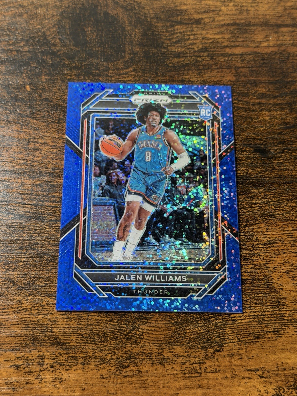 2022-23 Panini Prizm Prizms Blue Sparkle #246 Jalen Williams RC /144 Color Match