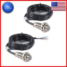 HiLetgo NJK-5002C 2pcs Hall Effect Proximity Switch NPN 3-Wire NO