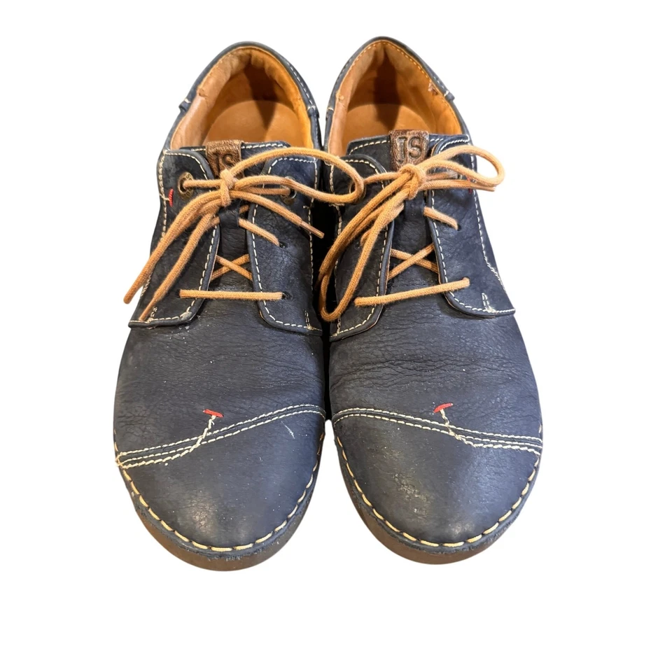 Joseph Seibel Fergey 20 - Ocean Women's Lace Up Sneakers  Women's Size 40 9-9.5  - Image 2 of 4