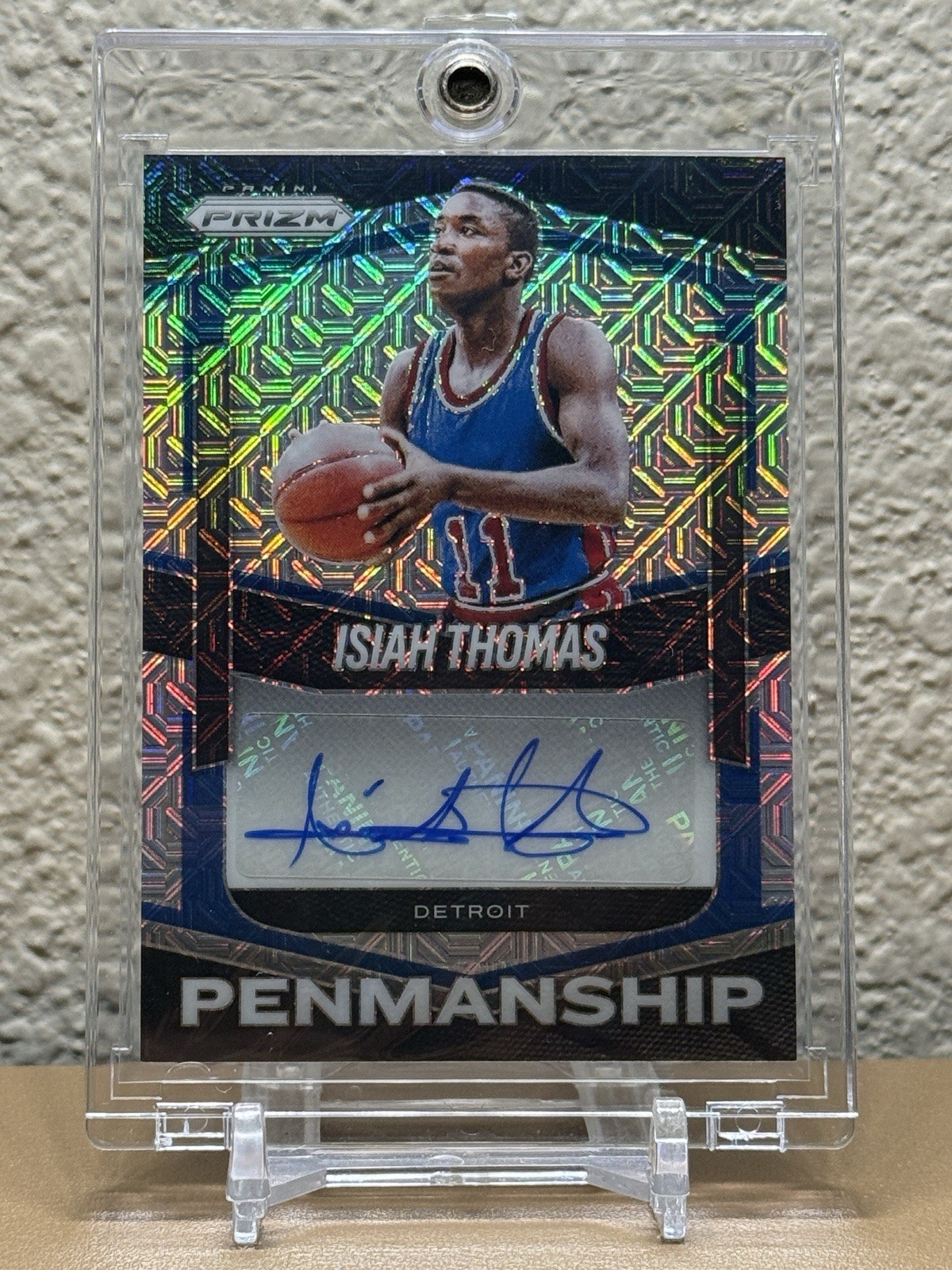 Isiah Thomas 2025 Panini Prizm Penmanship Auto Mojo 11/25 PEN-ISI NUMBER MATCH