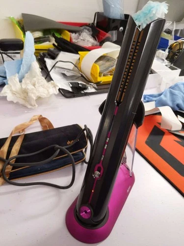 Dyson Corrale Hair Straightener – Black Nickel/Fuchsia – Open Box