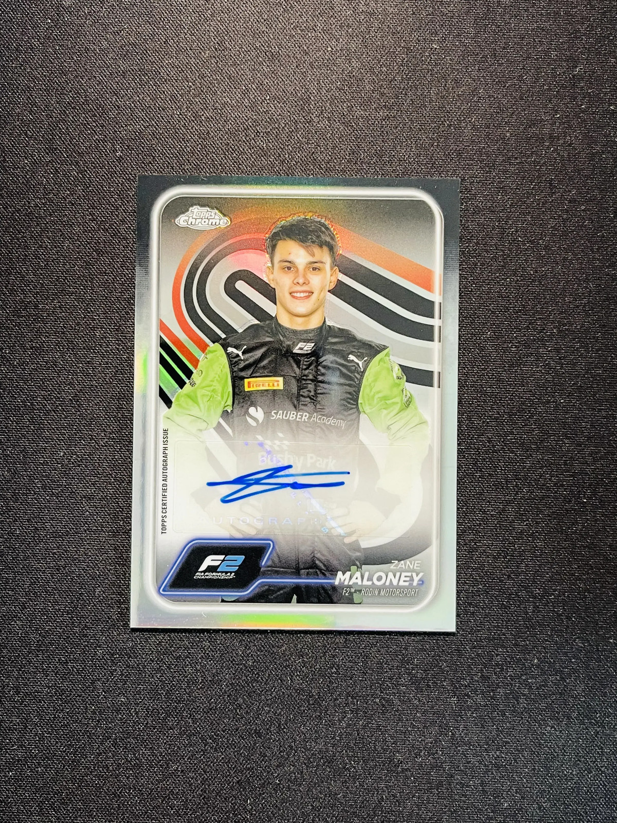 2024 Topps Chrome F1 Zane Maloney Auto #CAC-MAL Rodin Motorsport ZK77