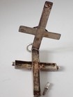 BELLE CROIX RELIQUAIRE ANCIENNE 19 e EN ARGENT
