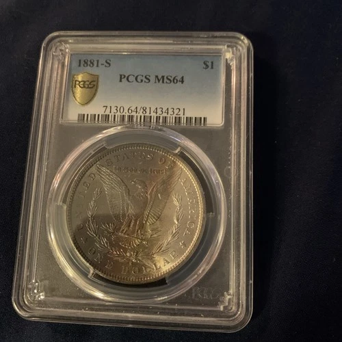 1881 S Morgan Silver Dollar PCGS MS64 MS 64 Colorful Nicely Toned Wow!!!