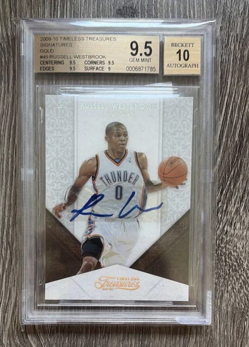Russell Westbrook Basketball Original Autographed Sports Trading