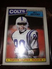 1987 Topps Football Indianapolis Colts Team Set 11 Cards Bill Brooks RC