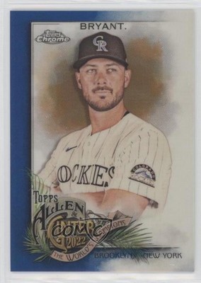 2022 Topps Allen & Ginter Chrome Blue Refractor 102/150 Kris Bryant #24 0z0v
