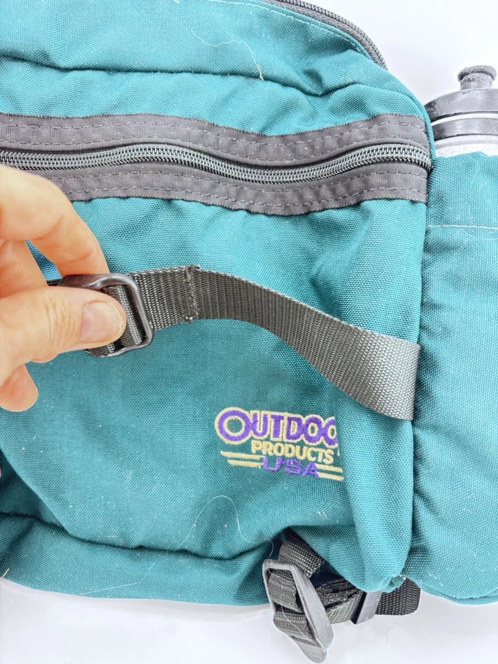 Vtg Outdoor Products Hydration Waist/Fanny Pack W/ Bottle Holders Made In USA - Image 2 of 4