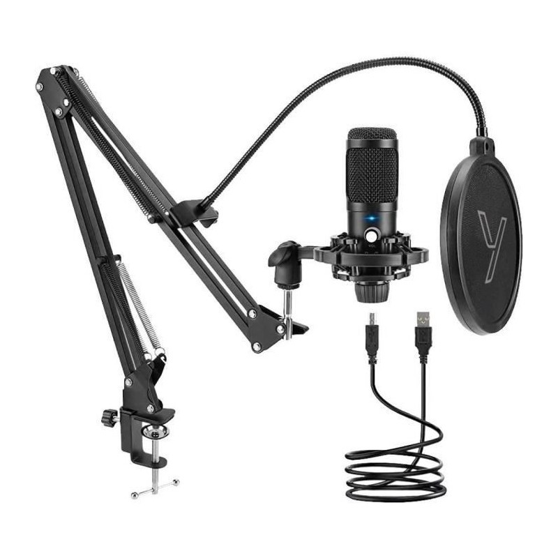 Microphone USB Yenkee YMC 1031 évite les grésillements audio pour des lives de qualité studio