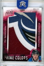 2013-14 Panini Prime Prime Colors Logo Patch /22 P.A. Parenteau