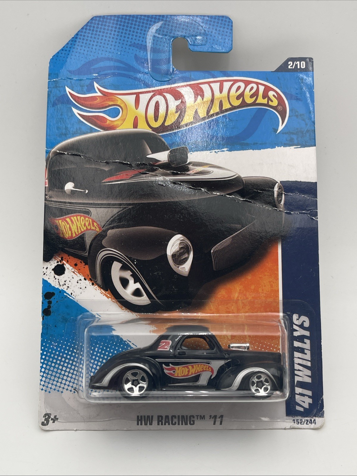 2011 Hot Wheels HW Racing '41 Willys 2/10 152/244 Fan Favorite