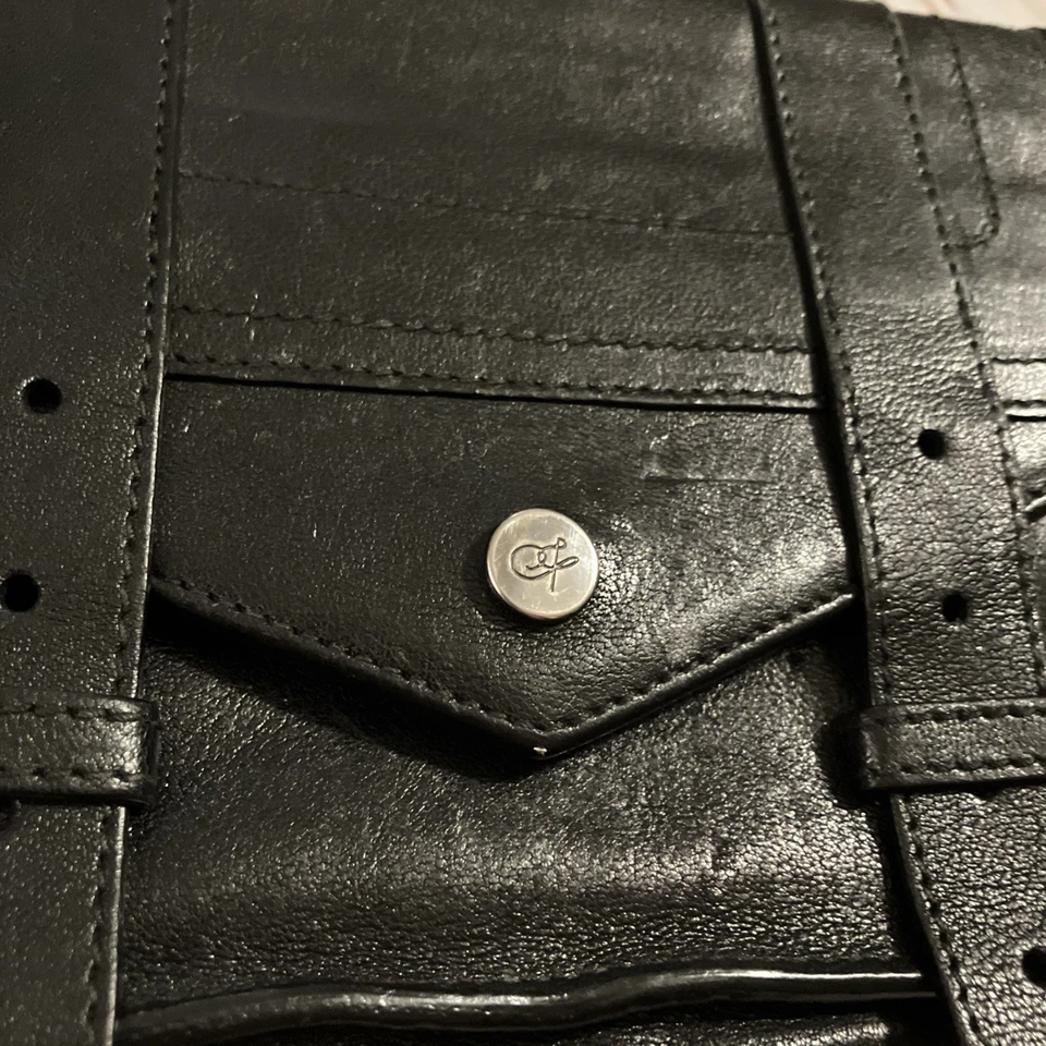 Cartera Proenza Schouler Vintage PS1 Cuero Piel de Cordero Negro, Sin Correa de Cadena  Foto 2 de 4