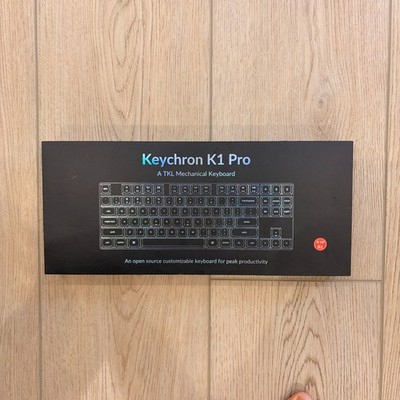 New Keychron K1 Pro QMK/VIA Wireless Mechanical Keyboard RGB Backlight Brown