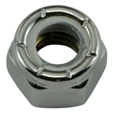 5/16"-18 Chrome Nylon Insert Lock Nuts (10 pcs.)