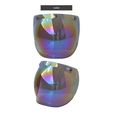 Helmet Bubble Visor Motorcycle Helmet Windshield Lens With Flip Bracket QPXY