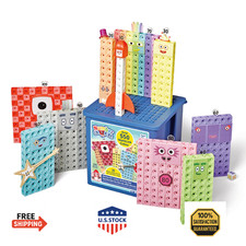 hand2mind Numberblocks Heroes w/ Zeroes MathLink Cubes Activity Set, Preschool