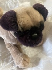 Douglas Cuddle Toys Muggins Pug 1817 Floppy Dog Plush Stuffed Animal Retired 12  