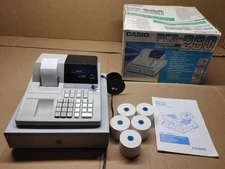 Casio Electronic Cash Register Model PCR-260 In Box With Paper POS Register!