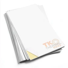 8.5" x 11" 100 Sheet Full Sticker Paper, Printable White Strong Adhesive Labe...