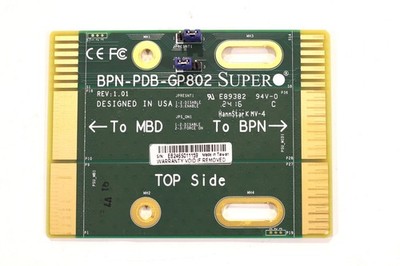 SuperMicro Server Power Distribution Board P/N: BPN-PDB-GP802 Tested Working