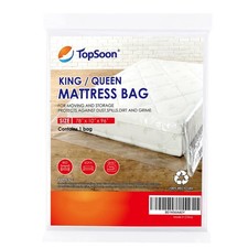 TopSoon Clear Plastic Mattress Bag - Moving Storage Cover for Mattress or B...