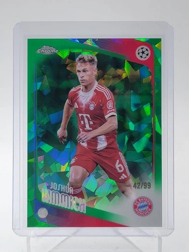 JOSHUA KIMMICH 2025-26 TOPPS CHROME SAPPHIRE UCL GREEN REFRACTOR /99 #55 Q4060