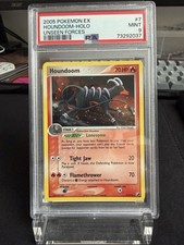 2005 Pokemon Ex Unseen Forces #7 Houndoom Holo PSA 9 Mint SWIRL🌀 on eBay