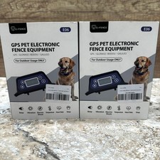 2 Pack E-Fence E06 GPS Wireless Dog Fence, Dog Shock Collar Electric Equipment