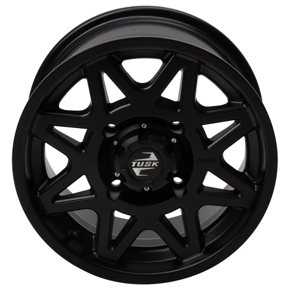 Rueda 4/156 Tusk Tintic 14x7 4.0 + 3.0 negro mate para Polaris DIESEL 455 4X4 Foto 4 de 4