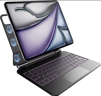 Magnetische Hülle & Tastatur f. iPad Air 5 2022 / Air 4 2020 10.9 Zoll schwarz
