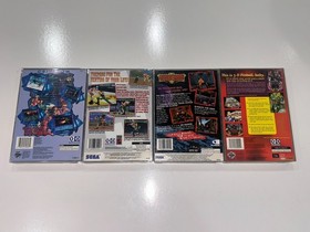 4 Sega Saturn Games (Criticom,Fighting Vipers,Ghen War, Hyper 3D Pinball) Lot 25