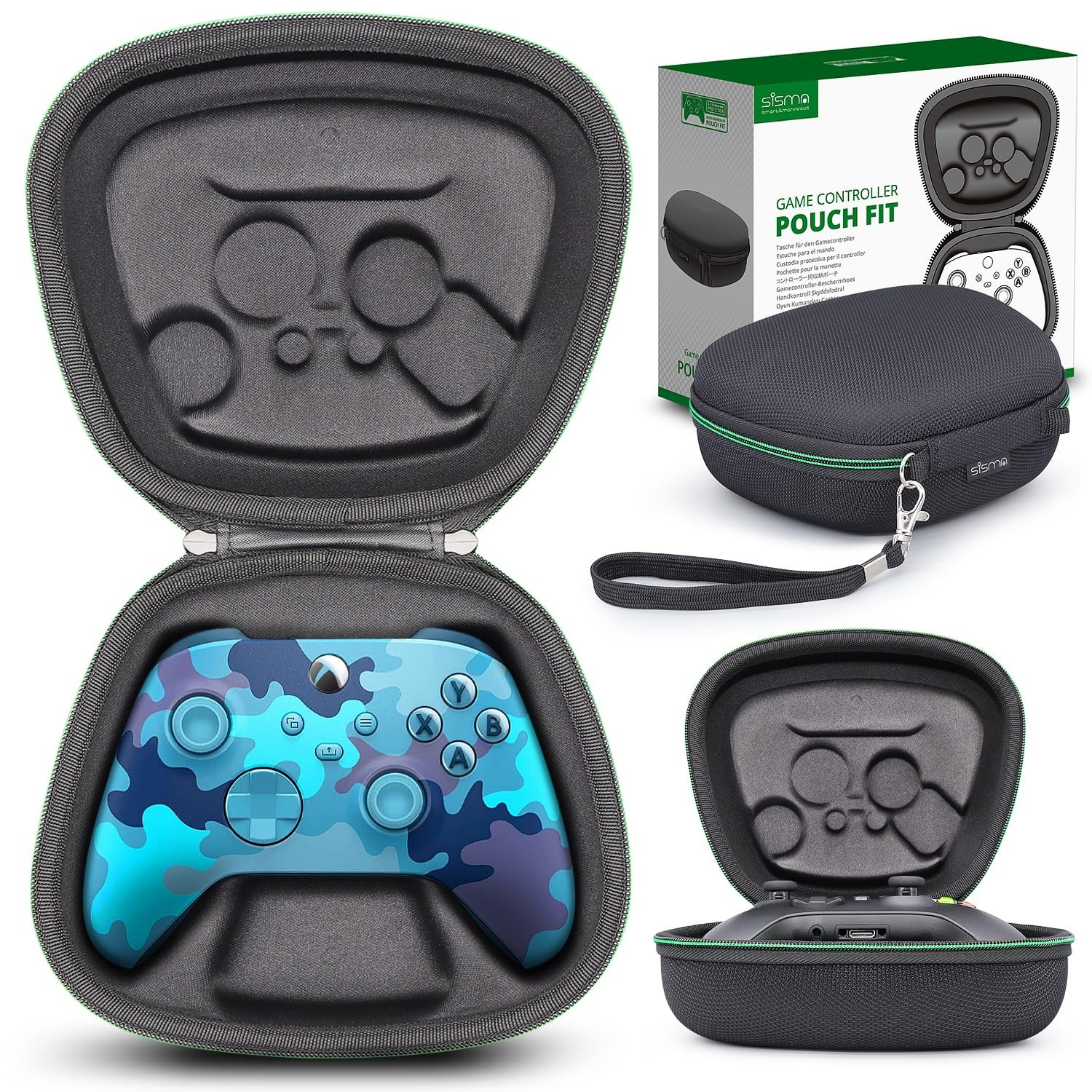 Custodia controller Xbox Series X S nera EVA custodia protettiva viaggio conservazione foto 3