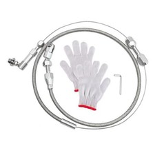 24" Universal Throttle Cable Braided Stainless Steel Throttle Cable Kit with