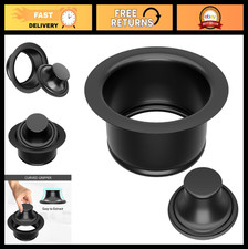 Universal 3-1/2" Kitchen Sink Garbage Disposal Flange  Stopper - Matte Black St